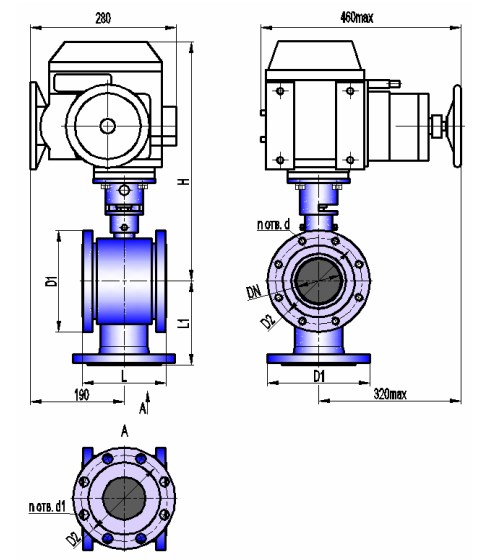 АВТОМАТИКА-ИНВЕСТ КШТХ-2-16-65нж с МЭОФ-100 Краны