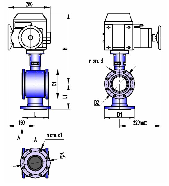 АВТОМАТИКА-ИНВЕСТ КШТХ-2-25-125 с МЭОФ-250 Краны
