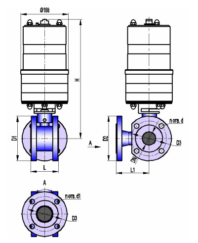 АВТОМАТИКА-ИНВЕСТ КШТХ-3-16-40нж с ПВ-60НО Краны