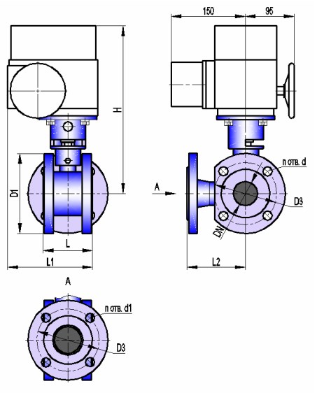 АВТОМАТИКА-ИНВЕСТ КШТХ-3-16-40 с МЭОФ-40 Краны