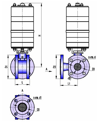 АВТОМАТИКА-ИНВЕСТ КШТХ-3-16-65нж с ПД-120 Краны