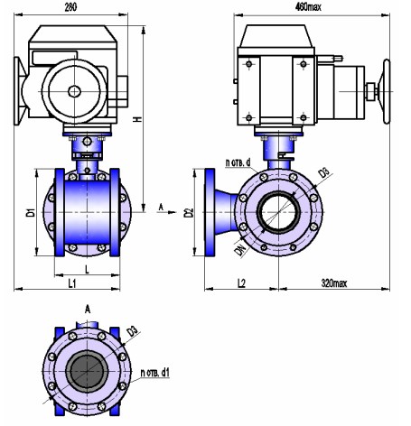 АВТОМАТИКА-ИНВЕСТ КШТХ-4-16-100нж с МЭОФ-250 Краны