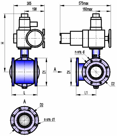 АВТОМАТИКА-ИНВЕСТ КШТХ-4-16-150 с МЭОФ-250-IIBT4 Краны